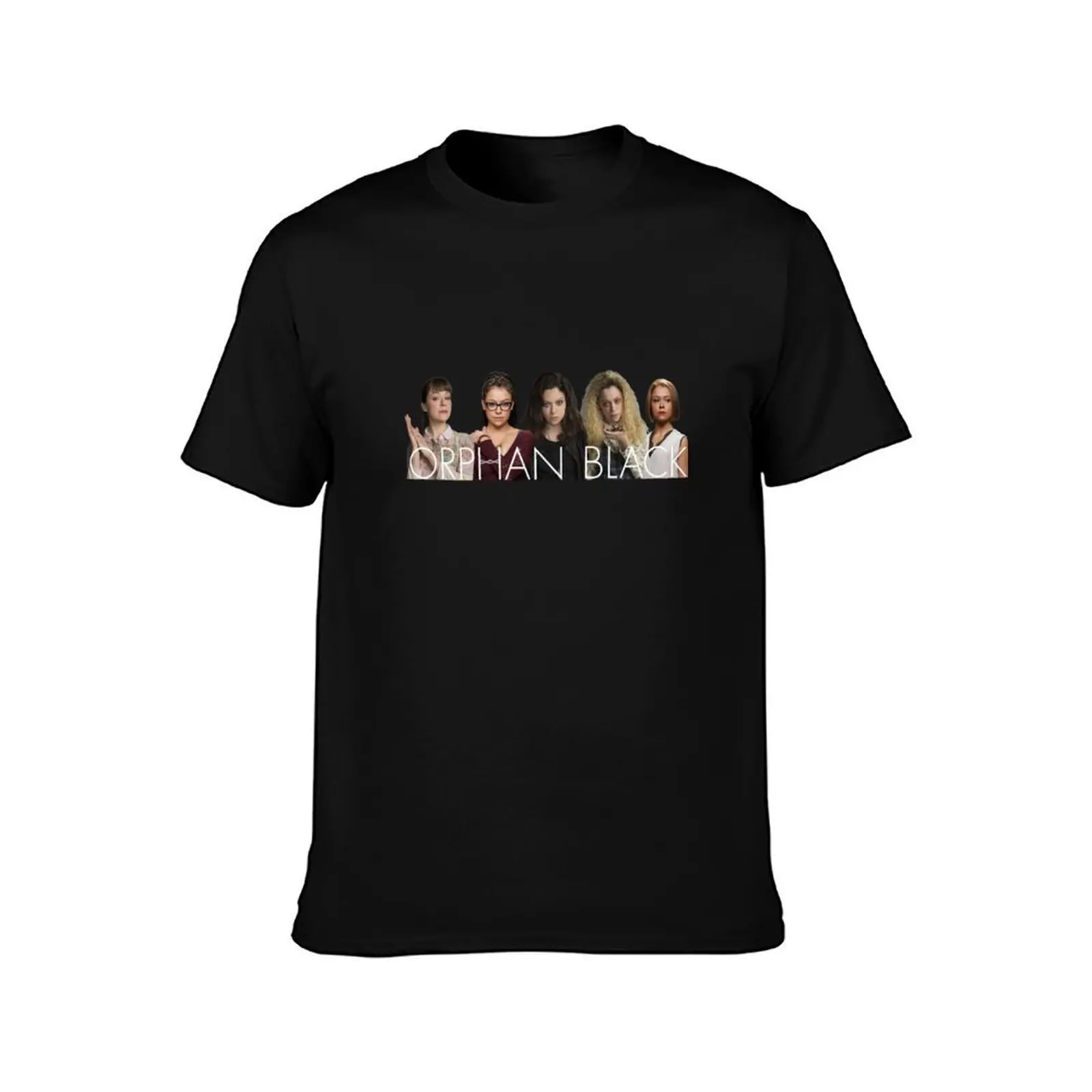 Orphan Black Clones T-Shirt, Summer Casual Cotton Tee, Oversized Streetwear Tops, Vintage Graphic Print, Loose Fit Short Sleeve