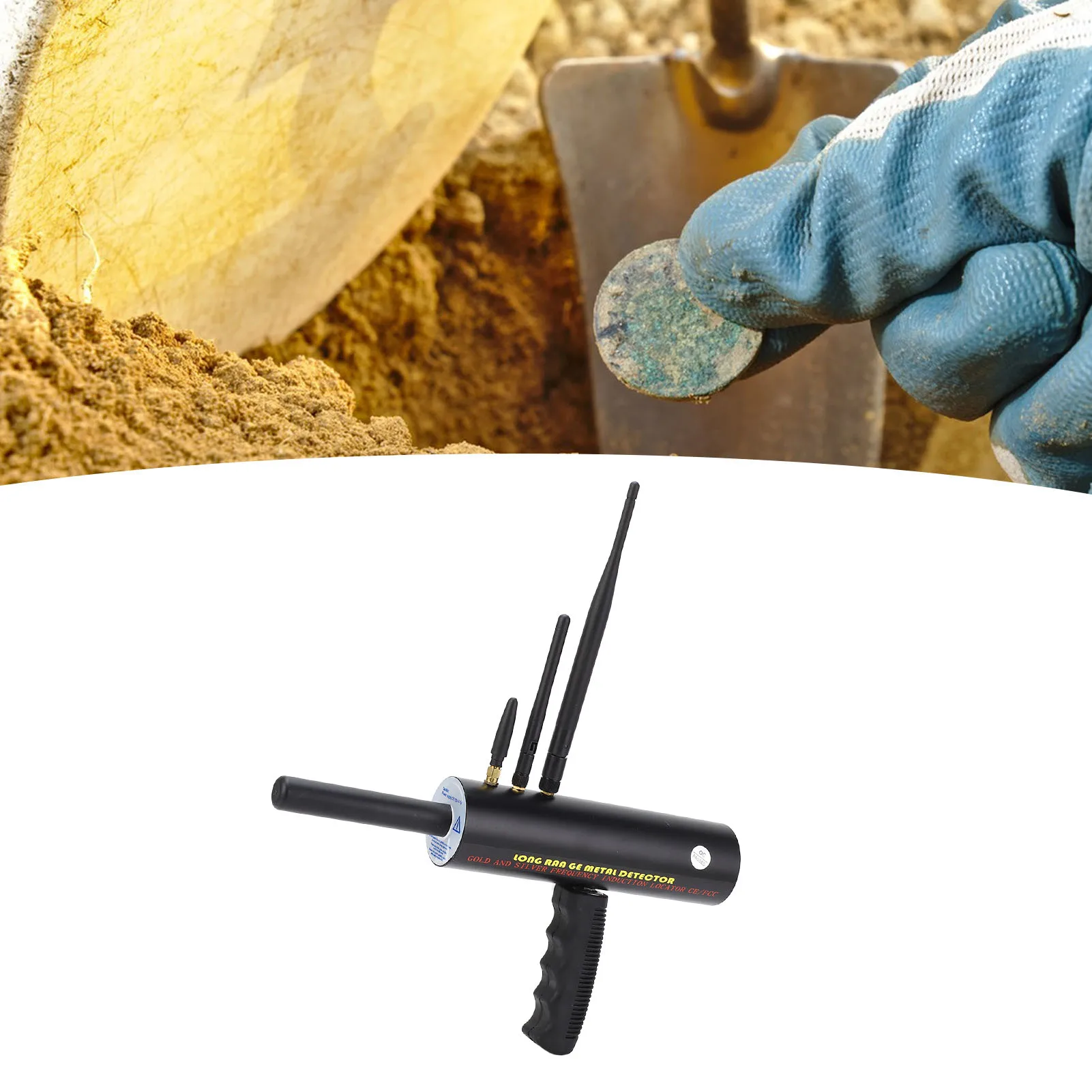 Gold Detector Metal Detector High Accuracy 3 Antennas 1000m Range 20m Detecting Depth Professional Metal Scanner Metal Detector