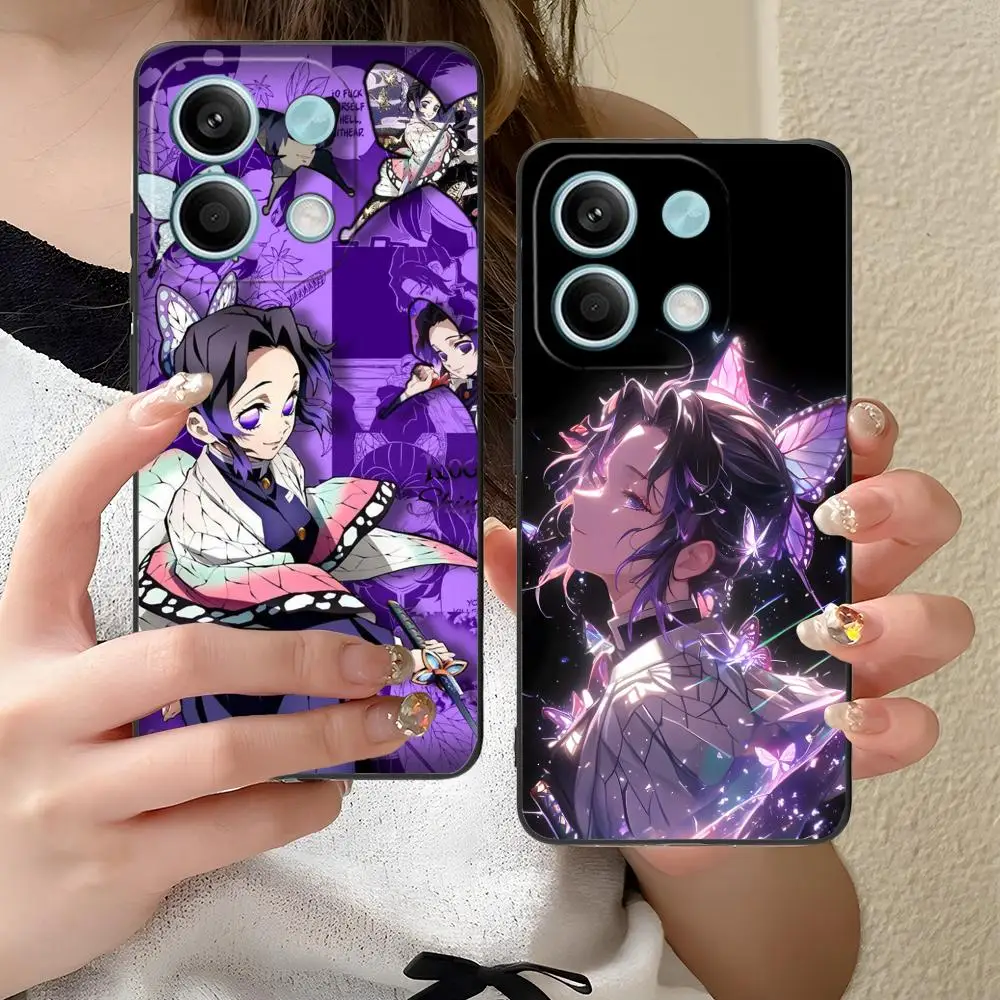 

Blade Extinction Shinobu Phone Case for Xiaomi Redmi Note 14 13 12 11 S Pro Plus 4G 5G Colorful Printing Cover Cellphones Cover