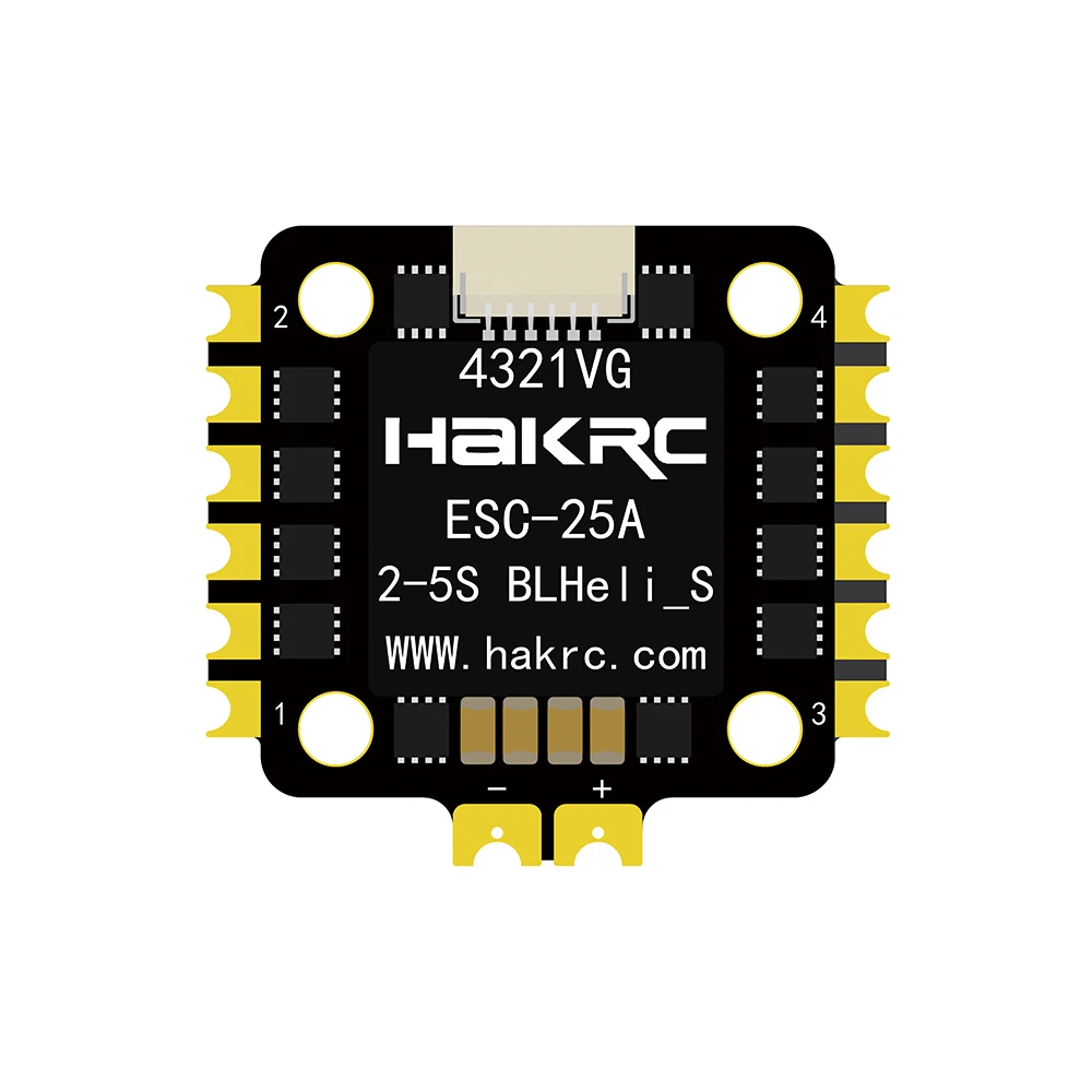 

FPV ESC BLHeli_S 25A 4-In-1 20x20MM 2S-5S DShot600 For RC Drone Racing Freestyle FPV Quadcopter Electronic Speed Controller