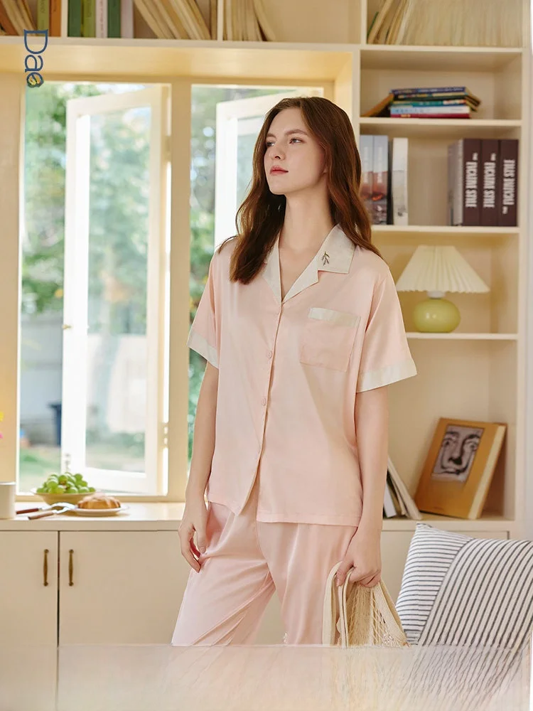 darley-women's-ice-silk-sleepwear-short-sleeve-casual-home-clothes-set-2026-new-style-loose-fit-open-cardigan-summer-collection