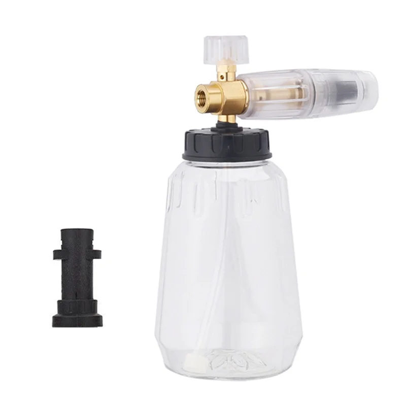 

Для автомойки, пенопластовый горшок высокого давления 1 л с адаптером для Karcher K Series 1/4, быстроразъемное регулируемое сопло для автомобиля, лодки