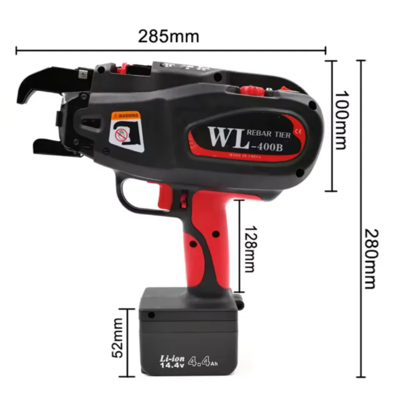 Battery Steel Rebar Tying Machine Tool WL-400B Portable Rebar Tier Tying Machine Automatic Rebar Tying Tool