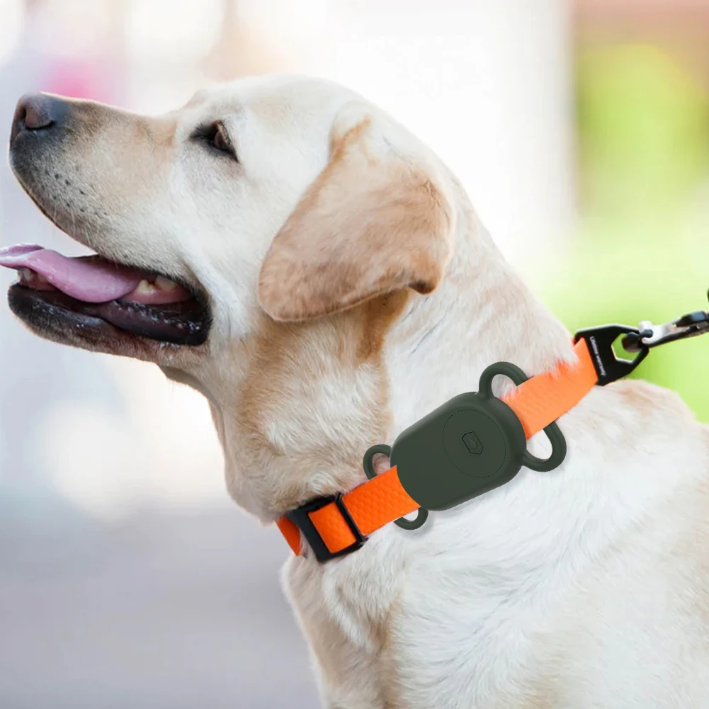 

Silicone Case Protective Cover Dog Collar Holder Dustproof Anti-Scratch Finder Tracker Locator Case for Samsung Galaxy SmartTag2