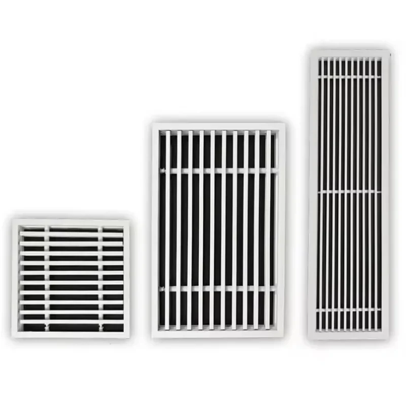 Plastic Air Diffuser Adjustable Ceiling Linear Vent Slots HVAC Registers and Grilles