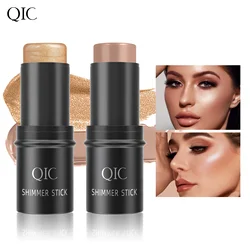 Glitzer Text marker Bronzer Kontur Stick für Gesicht erröten Schimmer Puder cremige Make-up Kosmetik