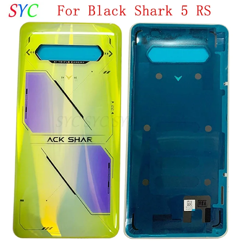 

Back Door Battery Cover Housing Case For Black Shark 5 RS Rear Cover with Logo Repair Parts