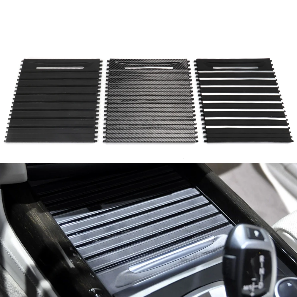 

Car Inner Centre Console Roller Blind Cover Cup Holder Sliding Roller Blind Accessories For BMW X5 X6 F15 F16 2013-2019