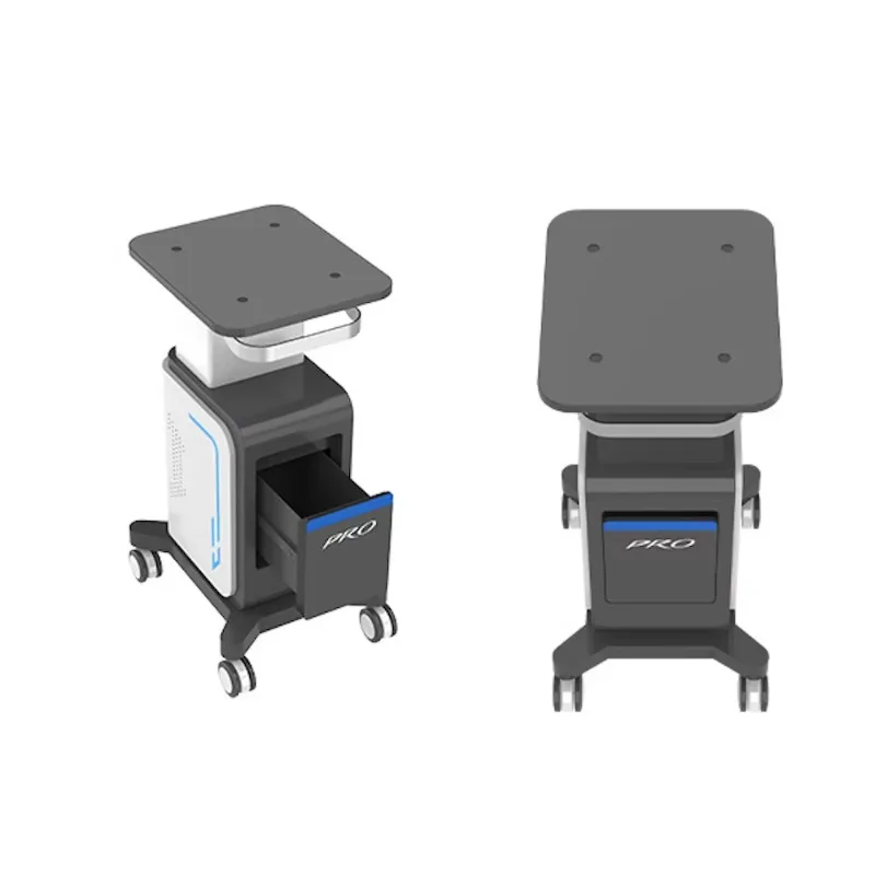 Pure White Black Beauty Spa Salon Equipment Shell Hardware Ironware Metal Trolley Carts with Drawers