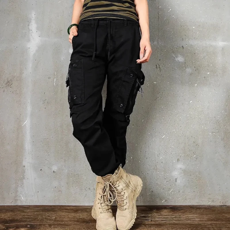 men's trend yuppie tactical military style casual leggings men's wear overalls