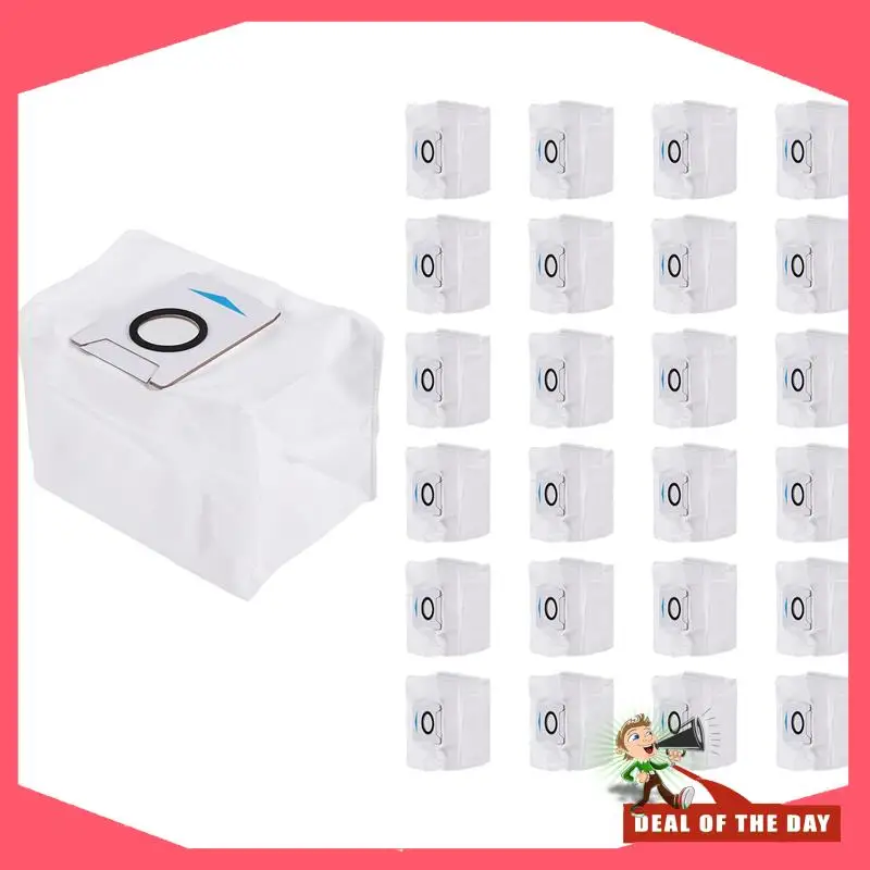 تسليم 24 ساعة لـ Ecovacs Deebot X1 OMNI كيس لجميع الغبار ملحقات جهاز آلي لتنظيف الأتربة X1 توربو أكياس القمامة القذرة استبدال Pa