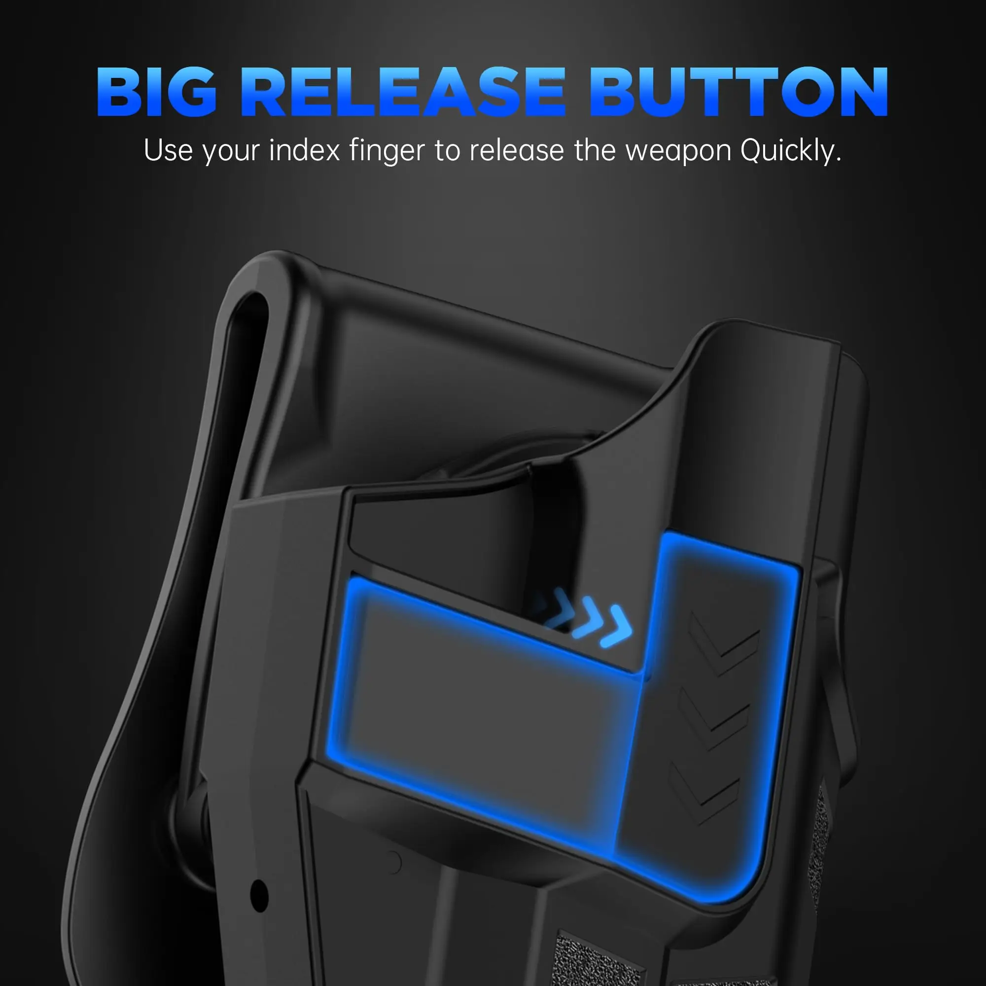 OWB Tactical Holster for Glock 43X MOS/48 MOS 60° Adjustable Paddle Holster Outdoor Hunting Belt Accessories Quick Draw Holster