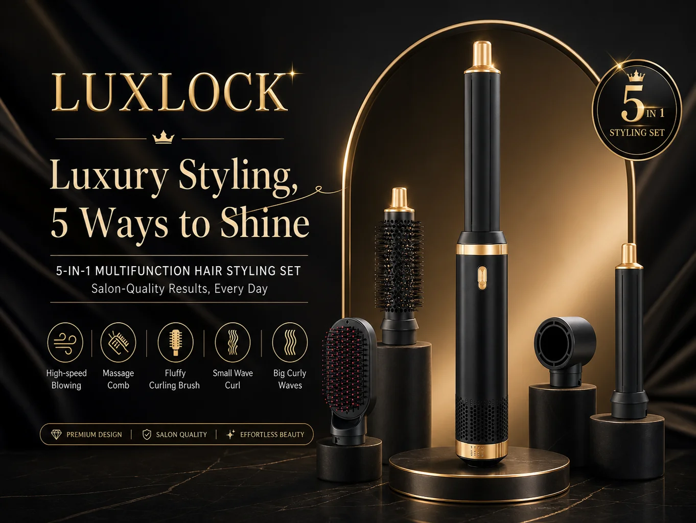 luxlock-5-in-1-ヘアストレートナー-ホットコーム-カールアイロン-ヘアドライヤー-スタイリングセット-プロ仕様-ヘアツール-ギフト
