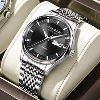 GUANQIN Watches for Man Luxury Automatic Mechanical Stainless Steel Date Week Business Leisure Luminous Waterproof Men Watch
