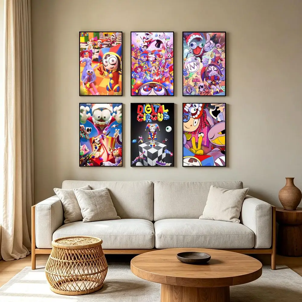 The A-Amazing Digital C-Circus Anime Poster Print Art Pictures Home For Living Room And Bedroom Wall Decor Frameless Painting