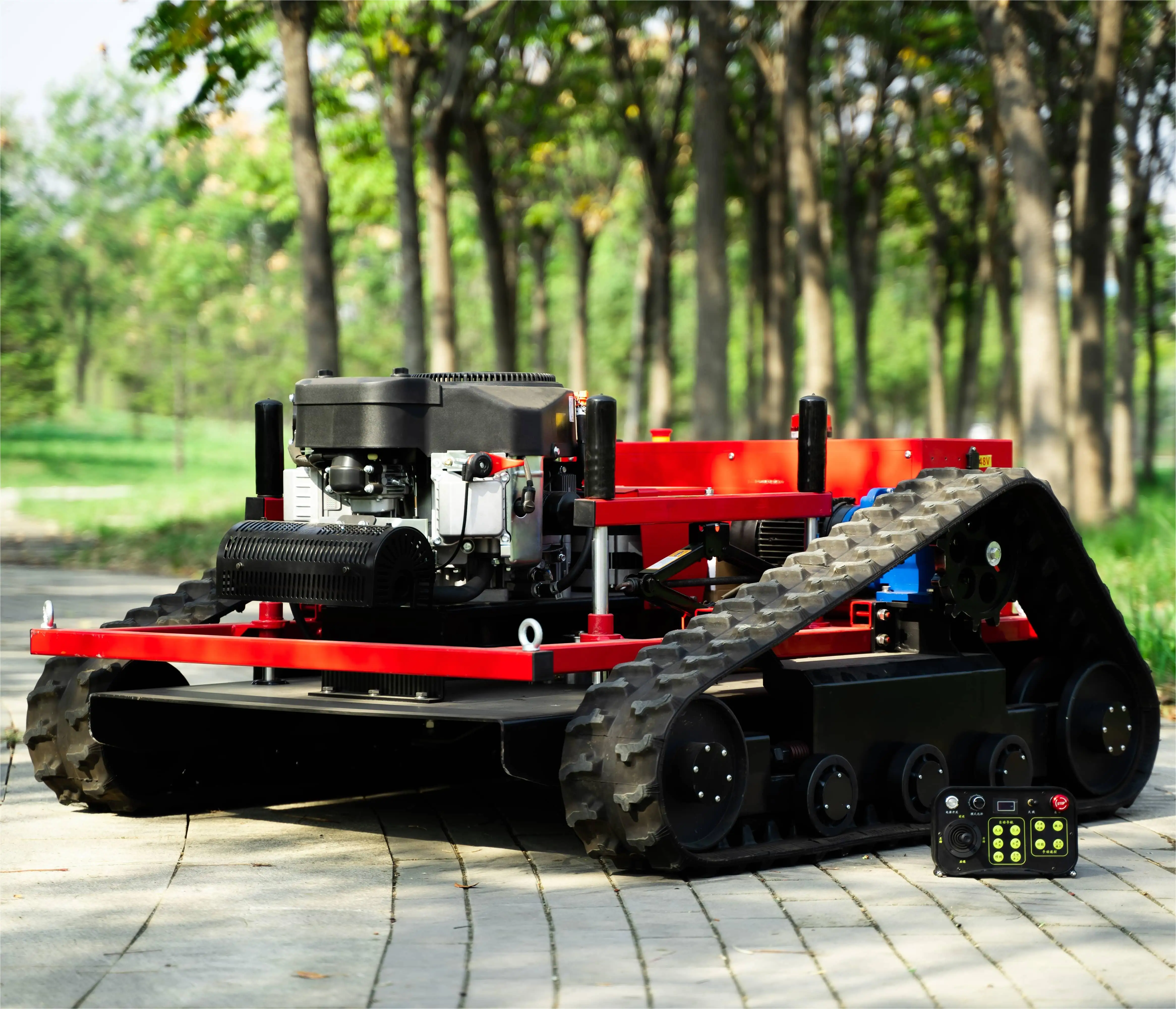 Best selling all over the network CE certified 764CC high horsepower intelligent remote control lawn mower for land reclamation