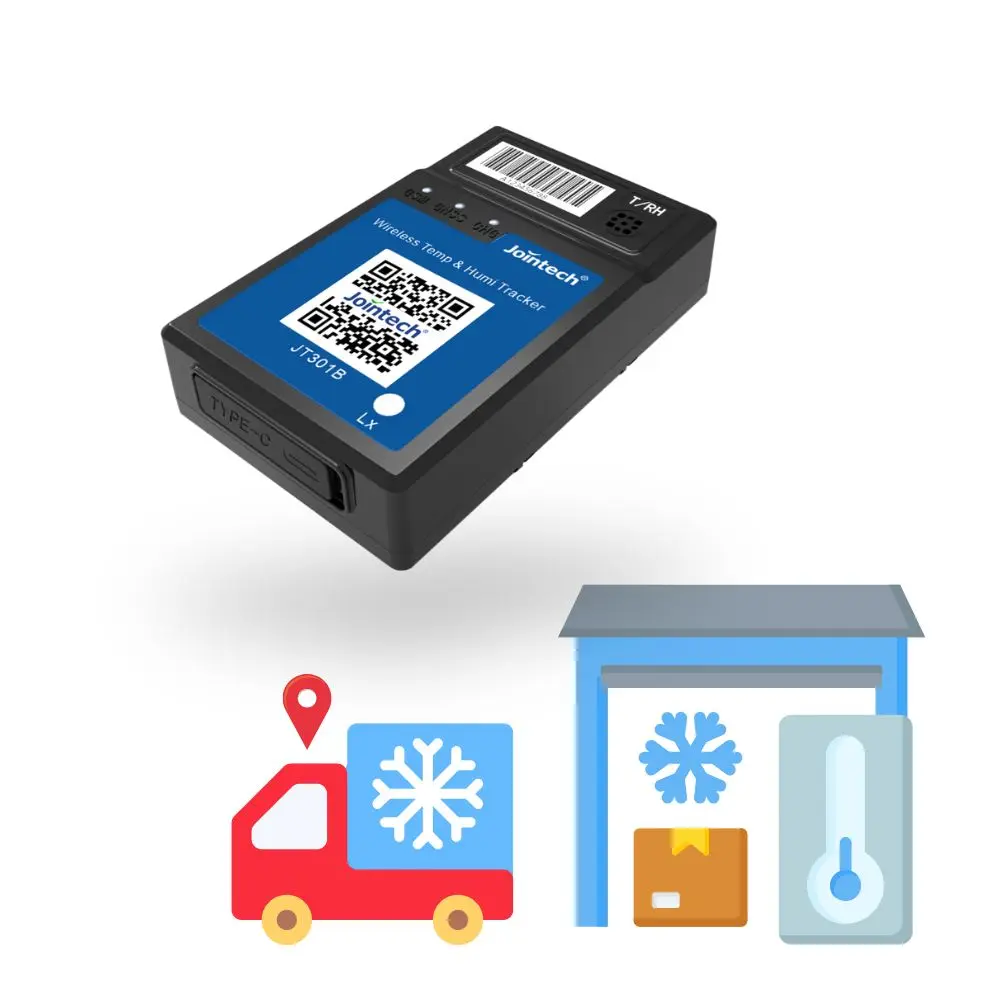 

2026 Jointech JT301B GLONASS GPS Tracker for High Value Fragile Cargo Logistics Temperature 4G Portable Cloud Storage PC Compati