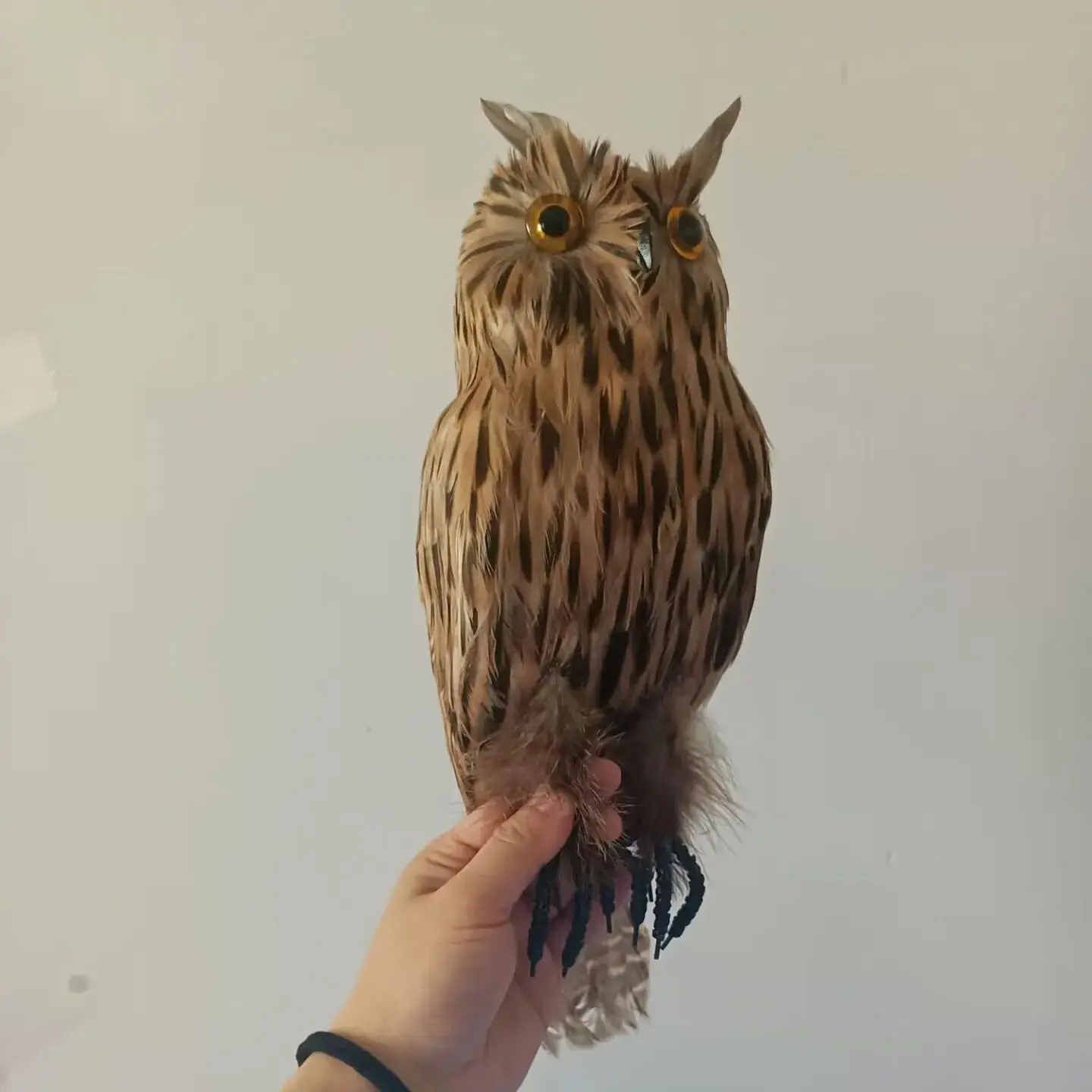 big simulation foam&feather brown owl model gift about 35cm c2794