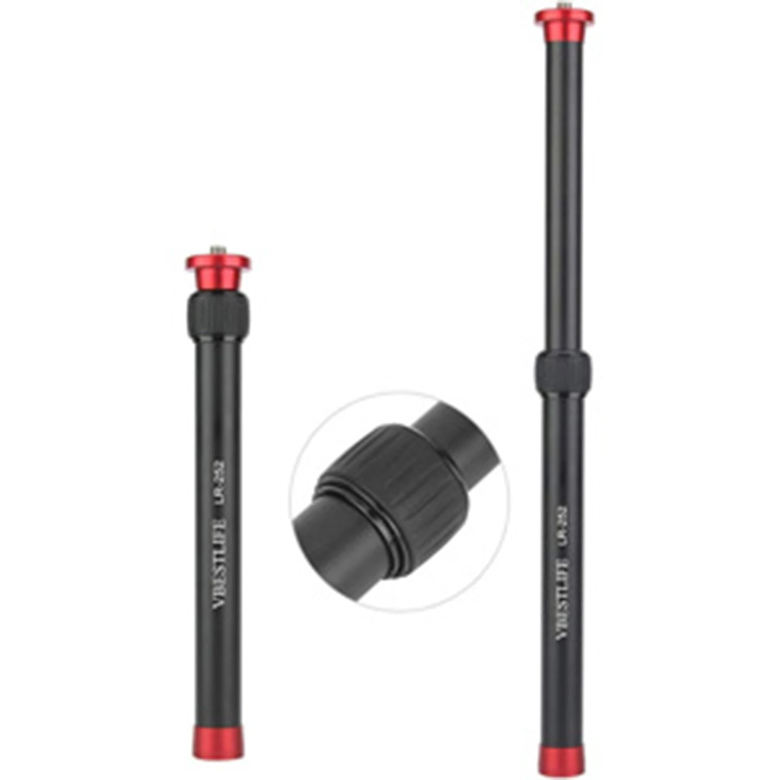 ZK40 VBESTLIFE LR-252 قضيب تمديد ثلاثي القوائم لسطح المكتب من سبائك الألومنيوم قسمين