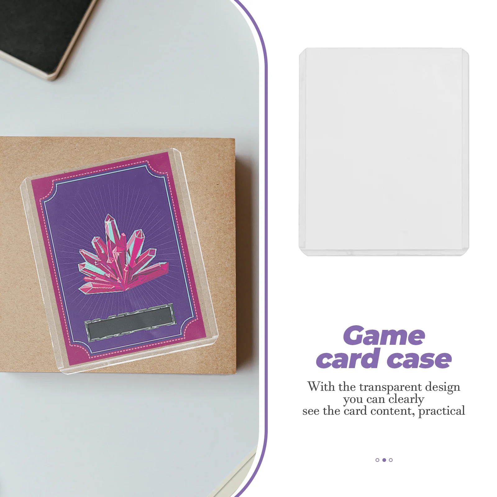 

25 Pcs Card Storage Set Game Sleeves Hard Holder Protector Collector Cover Board