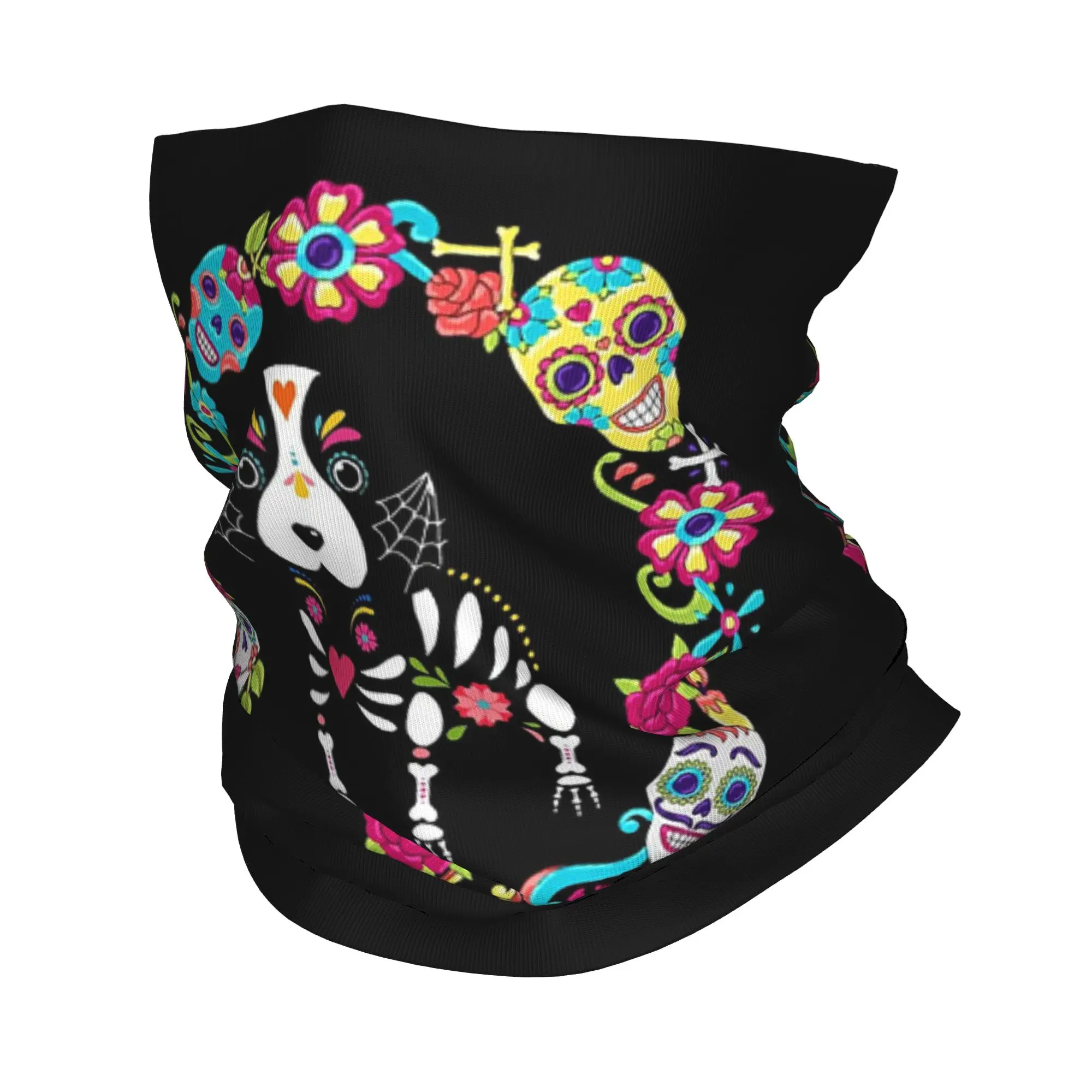 

Многофункциональная бандана-маска-шарф с принтом ко Дню мертвых (Диас де лос Муертос) для мужчин и женщин, для бега и повседневного использования