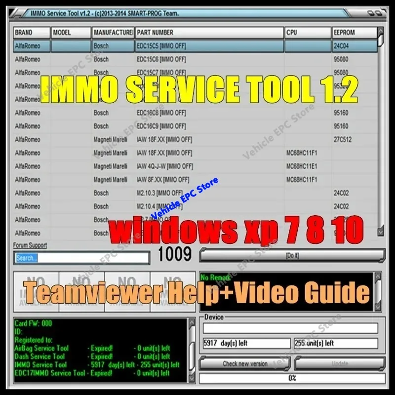 2026 hot selling newest  Tool V1.2 CAR CODE / IMMO OFF EDC15 EDC16 EDC17 ECU Virgin Eeprom IMMO KEY PIN CODE CALCULATOR BSI VDO