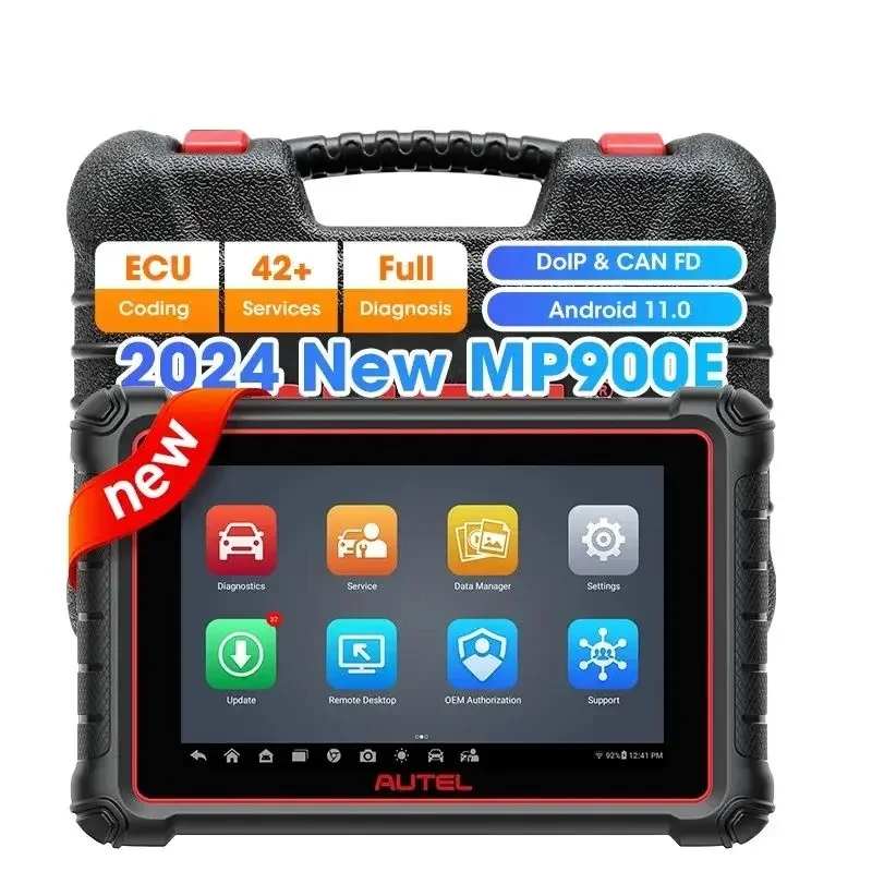 

Диагностический сканер Autel MaxiPRO MP900, 2024, DoIP/CAN FD MP900E, двунаправленный инструмент автоматического сканирования, сканирование VIN/License OS 11 PK MS906