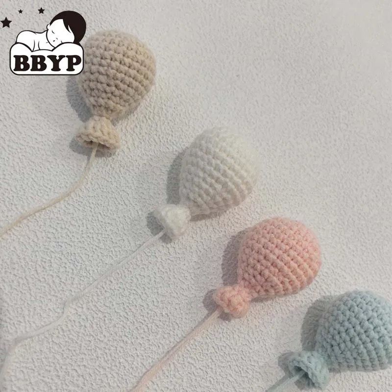 

4 шт. очаровательные вязаные крючком украшения из воздушных шаров, настенные подвески для мобильных и детских кроватков, домашний деко, подарок «сделай сам»