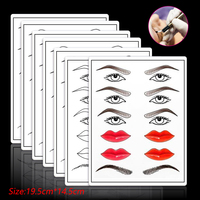 1/3/5/10pcs Microblading Eyebrow Lip Practice Skin For Beginner Permanent Makeup Tattoo Training Fake Skin Supplies No Ink Need