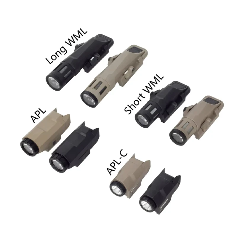 INFORCE WML APL Flashlight Strobe High Efficiency White Light Nylon Constant Momentary Safety Lever Head Rotation Fit 20mm Rail