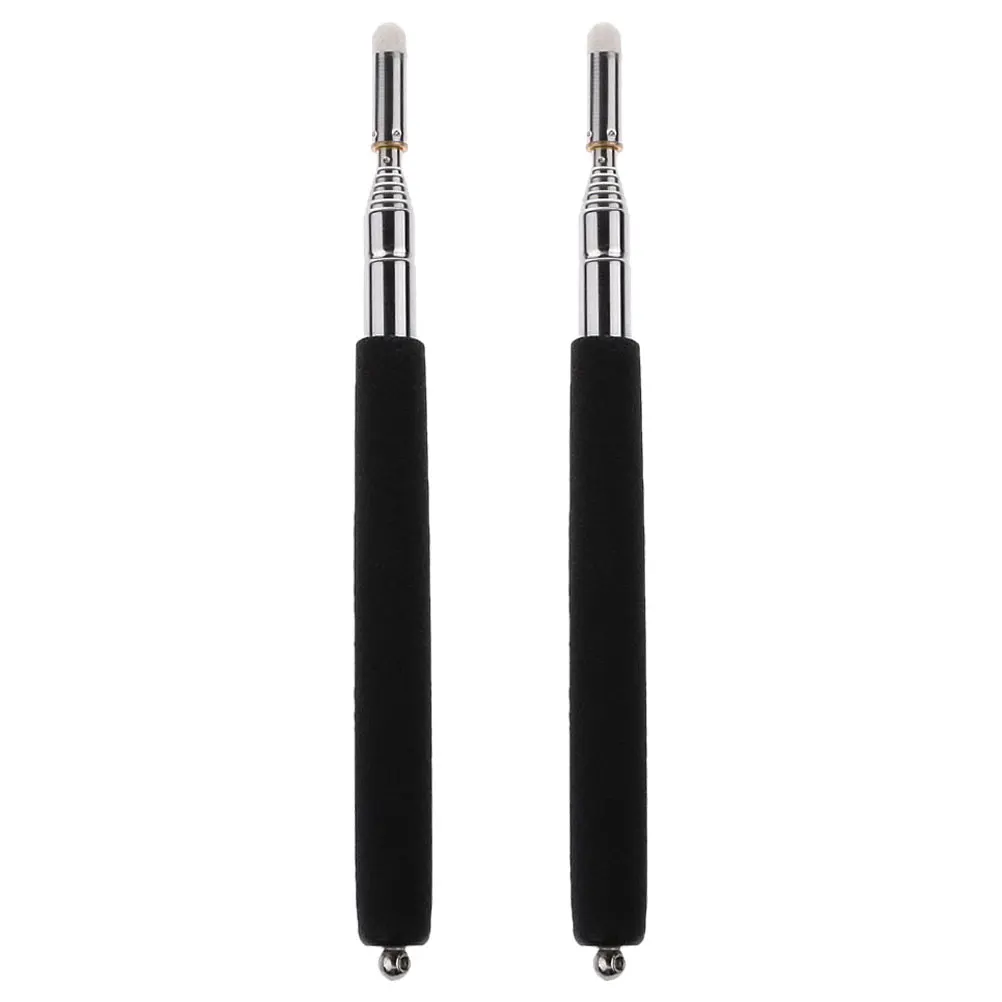 

2 Pcs Stylus Pointers for Classroom White Board Whiteboard Expandable Hand Stick Stainless Steel Extendable