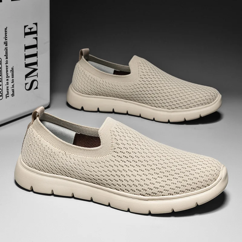 2024 남성용 캐주얼 신발, 대형 사이즈 직조 메쉬, 경량, 편안한 작업, 운전 신발, 간단한 야외 워킹화, 여름