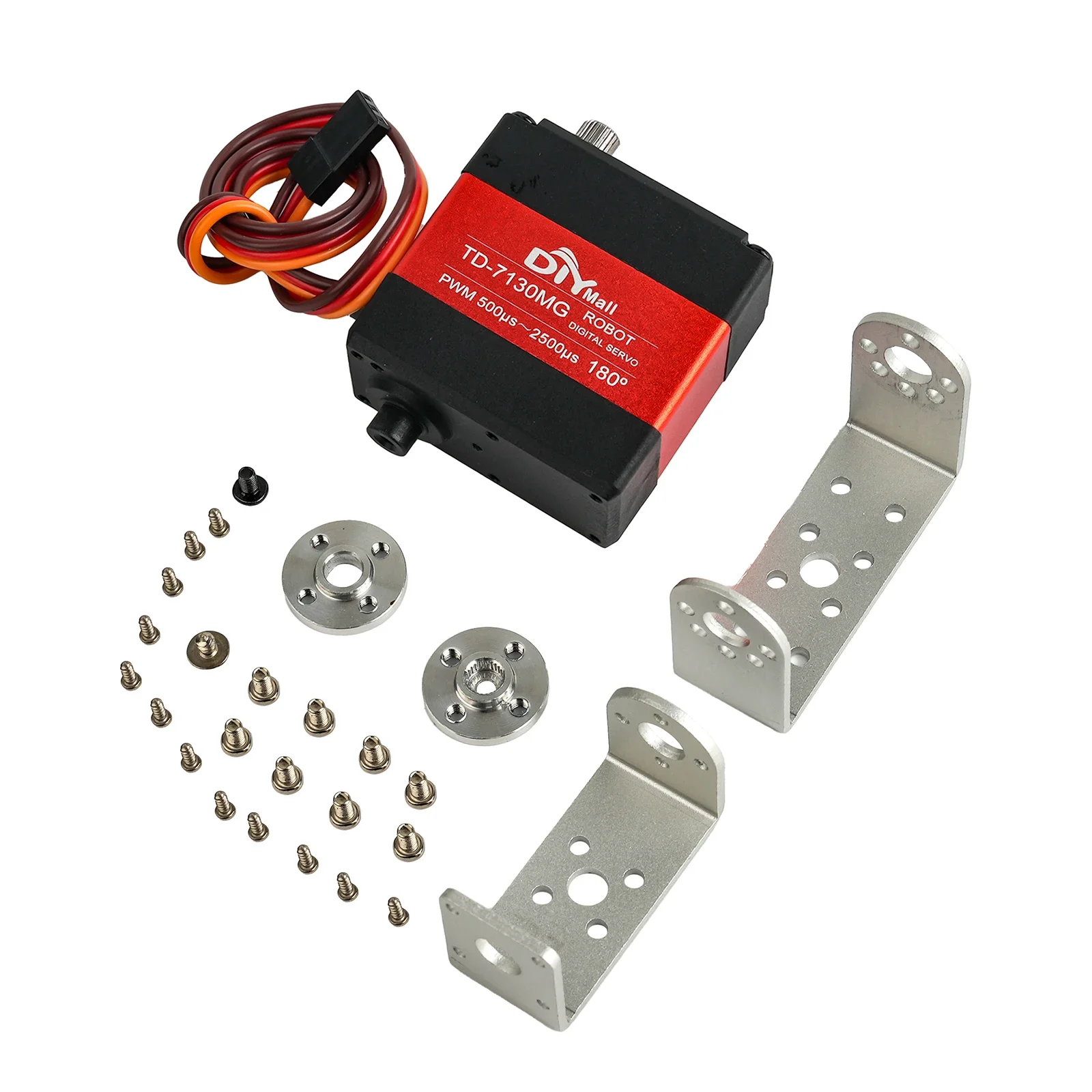 4 Set 30 kg digitales Servo 180 270 Grad Metallgetriebe U-förmige Servohalterung Armplatte für DIY Roboter RC Auto Boot LKW Drohne Gimbal