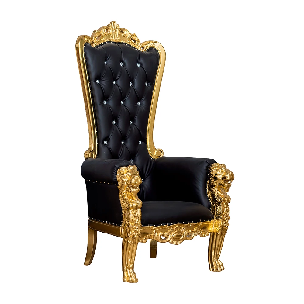 

High Back Black Throne Chair