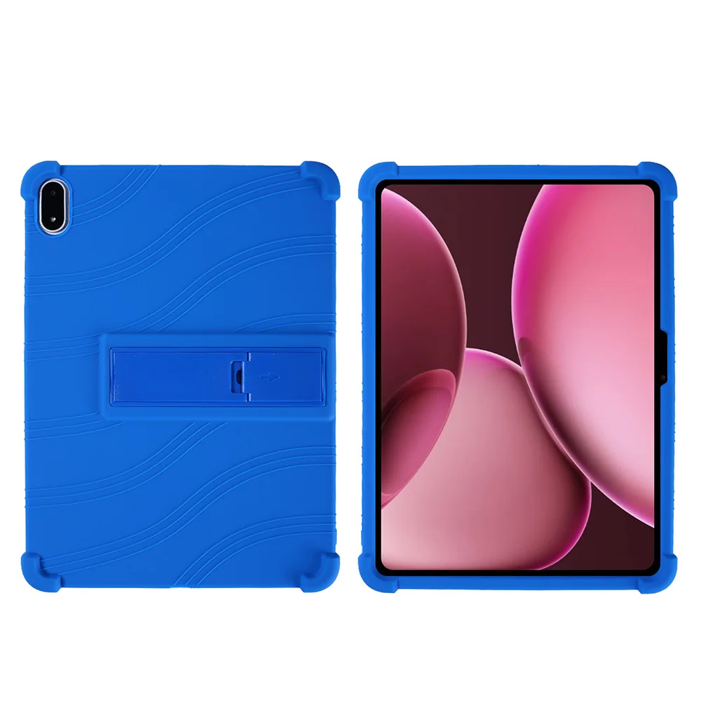For Oppo Pad 4 Pro Android 15 Tablet,13.2 inch Tablets Case,Soft Silicone Adjustable Stand Cover Lightweight Kids Friendly view 5
