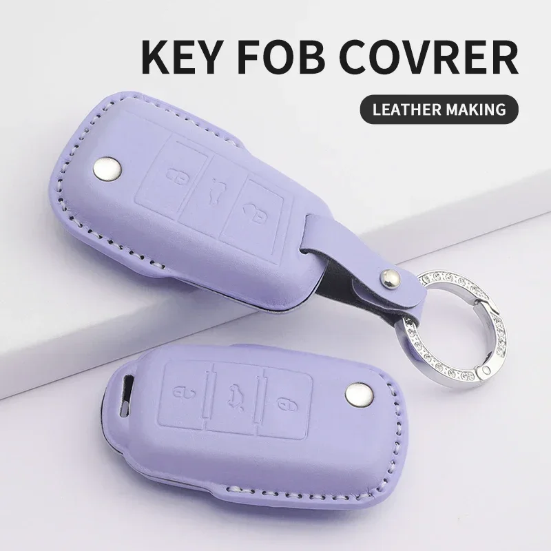 For Volkswagen VW Polo Golf7 MK7 Tiguan Passat B5 B6 B7 Golf 4 5 6 MK6 Jetta Lavida PU Leather Car Key Case Cover Shell Key Bag