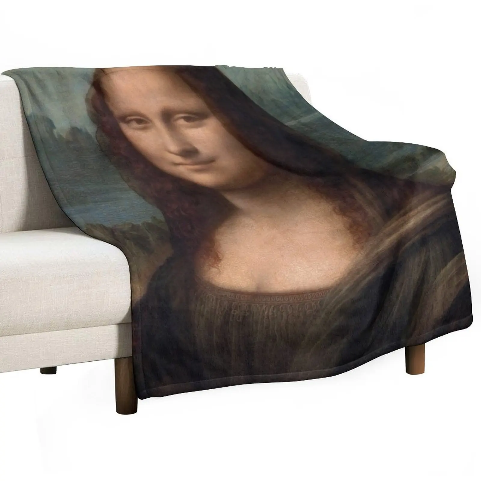 Mona Lisa Throw Blanket Decorative Sofa Hairys Custom Thins Blankets