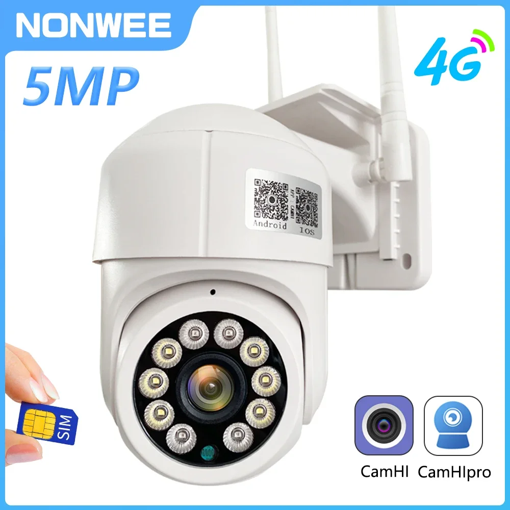 

5MP PTZ Wireless WiFi Video Surveillance Camera 1080P 4G SIM Card Speed Dome Outdoor CCTV Camera IR Night Vision 20M Camhipro