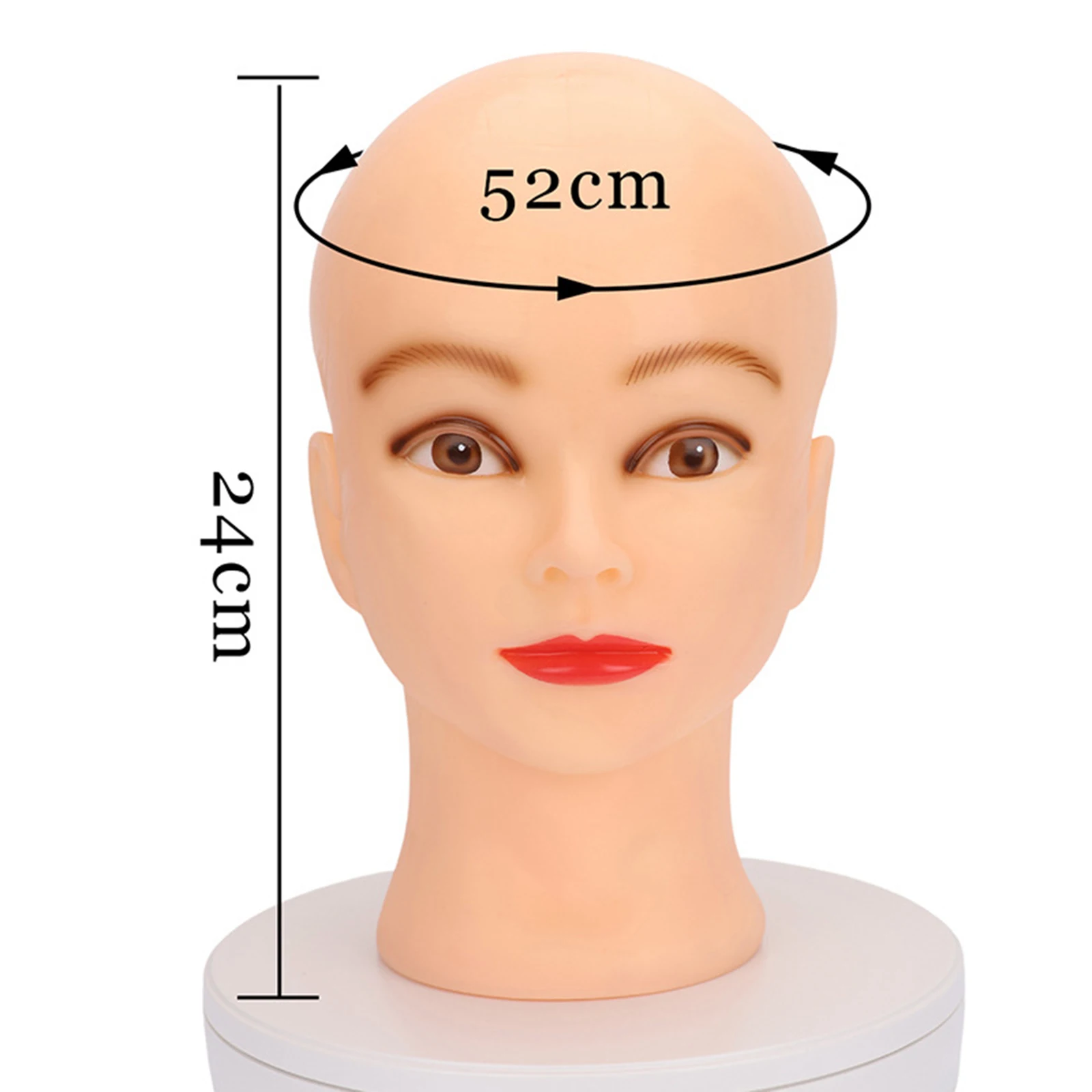 Female Mannequin Head Professional Multipurpose Makeup Doll Head Wig Head Head Model for Hat Caps Eyeglasses Hairdressing Wig