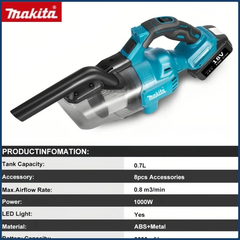 마키타 무선 다기능 먼지 청소 도구 휴대용 핸드헬드 파워 진공 청소기 마키타 배터리용