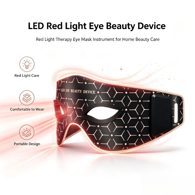 LED Red Light Eye Beauty Mask Home Use Eye Massager Portable Facial Skin Care Eye Treatment Instrument