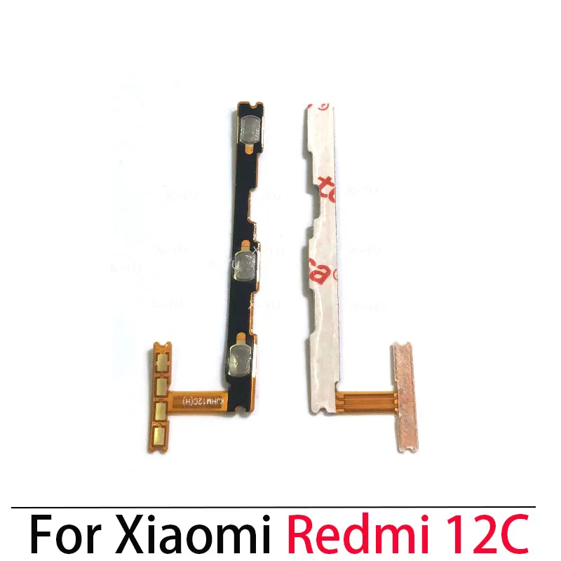 

10PCS For Xiaomi Redmi 12C 13C Power On Off Switch Volume Side Button Flex Cable