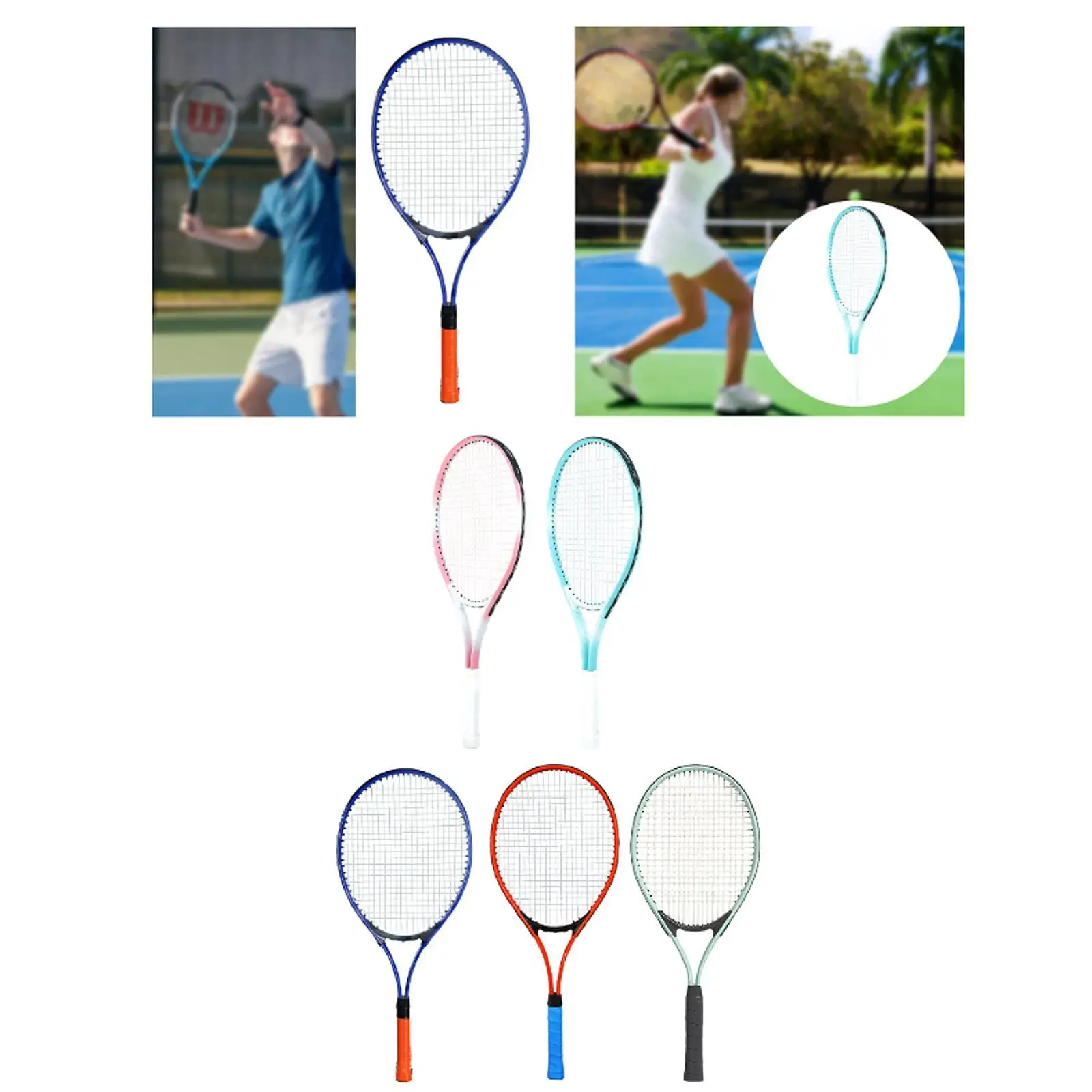 

Теннисная ракетка Практичные легкие нейлоновые струны для тренировок в парке на заднем дворе