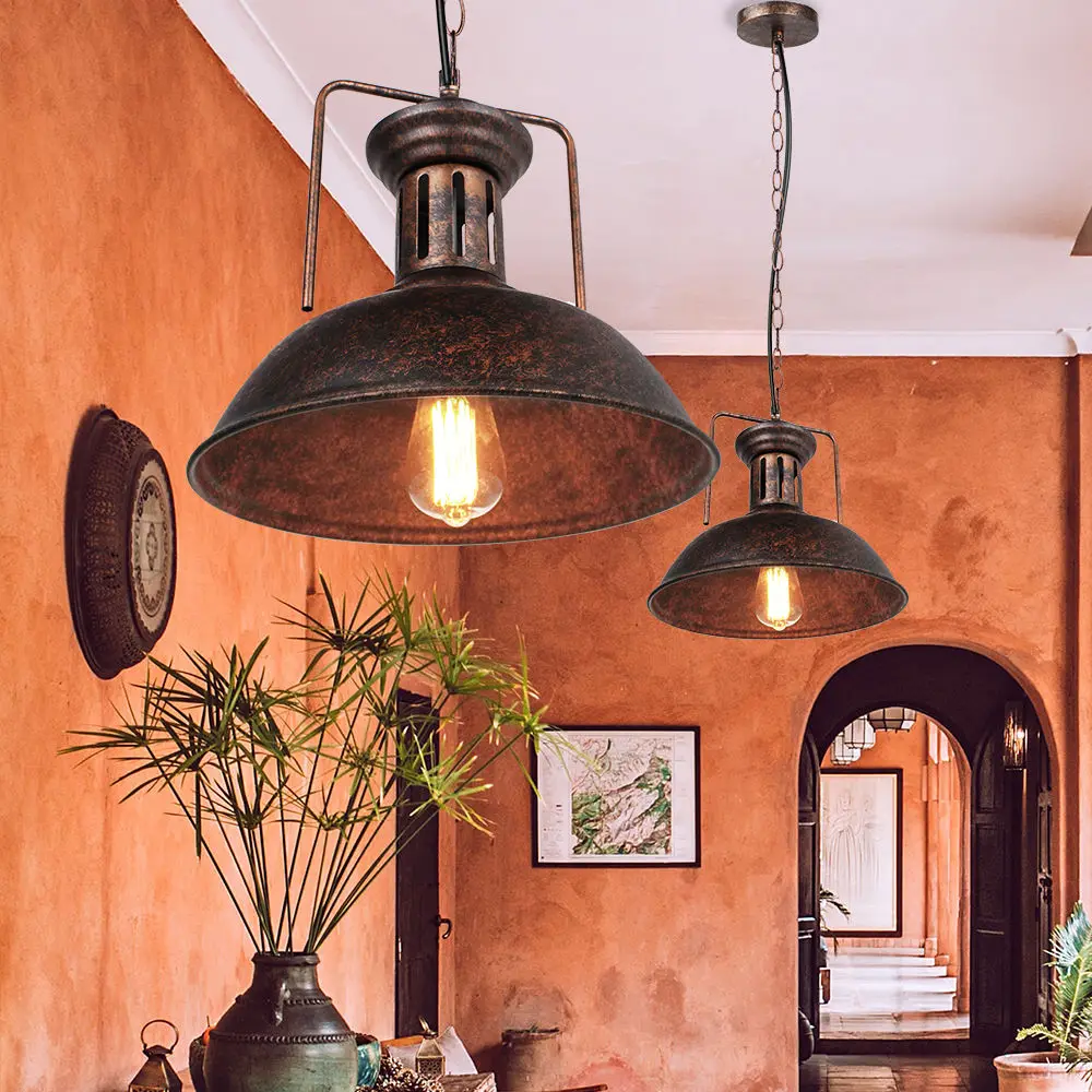 Vintage Pendant Light Retro Pendant Lights for Living room Decoration Loft Indoor Hanging Chandelier Lamp Lighting Fixture E27