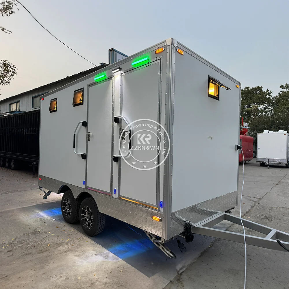 

Customized Toilet Bathroom Trailer Mobile Portable Toilet Mobile Outdoor Bathroom Portable Toilet Trailer
