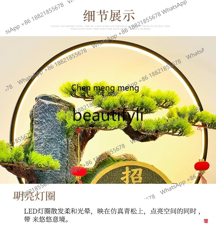 

xqqLucky treasure feng shui wheel alpine flowing water ornament circulating water office living room landscape decoration