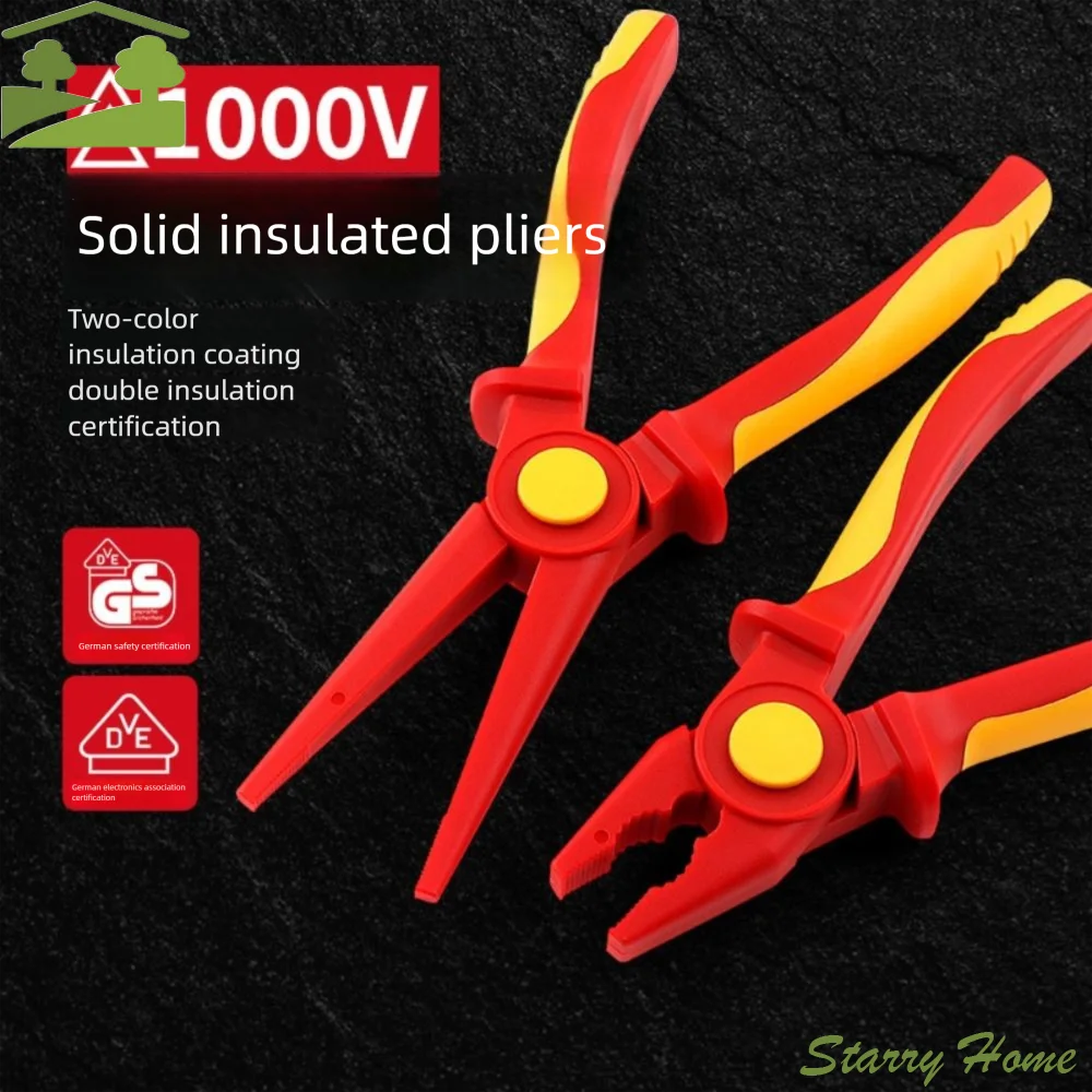 

Plastic Mini Pliers High Voltage 1000V Handcraft Wire Cutting Pliers Needle-nose Practical Jewelry Making Plier Beading