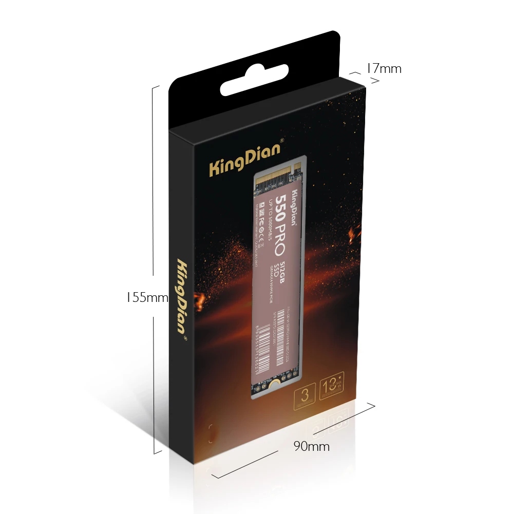 Kingdian M.2 PCIe Gen4 NVMe SSD 550RPO สำหรับ PS5ฮาร์ดไดรฟ์แบบ Solid State 1TB 2TB ฮาร์ดไดรฟ์ภายในของแล็ปท็อป