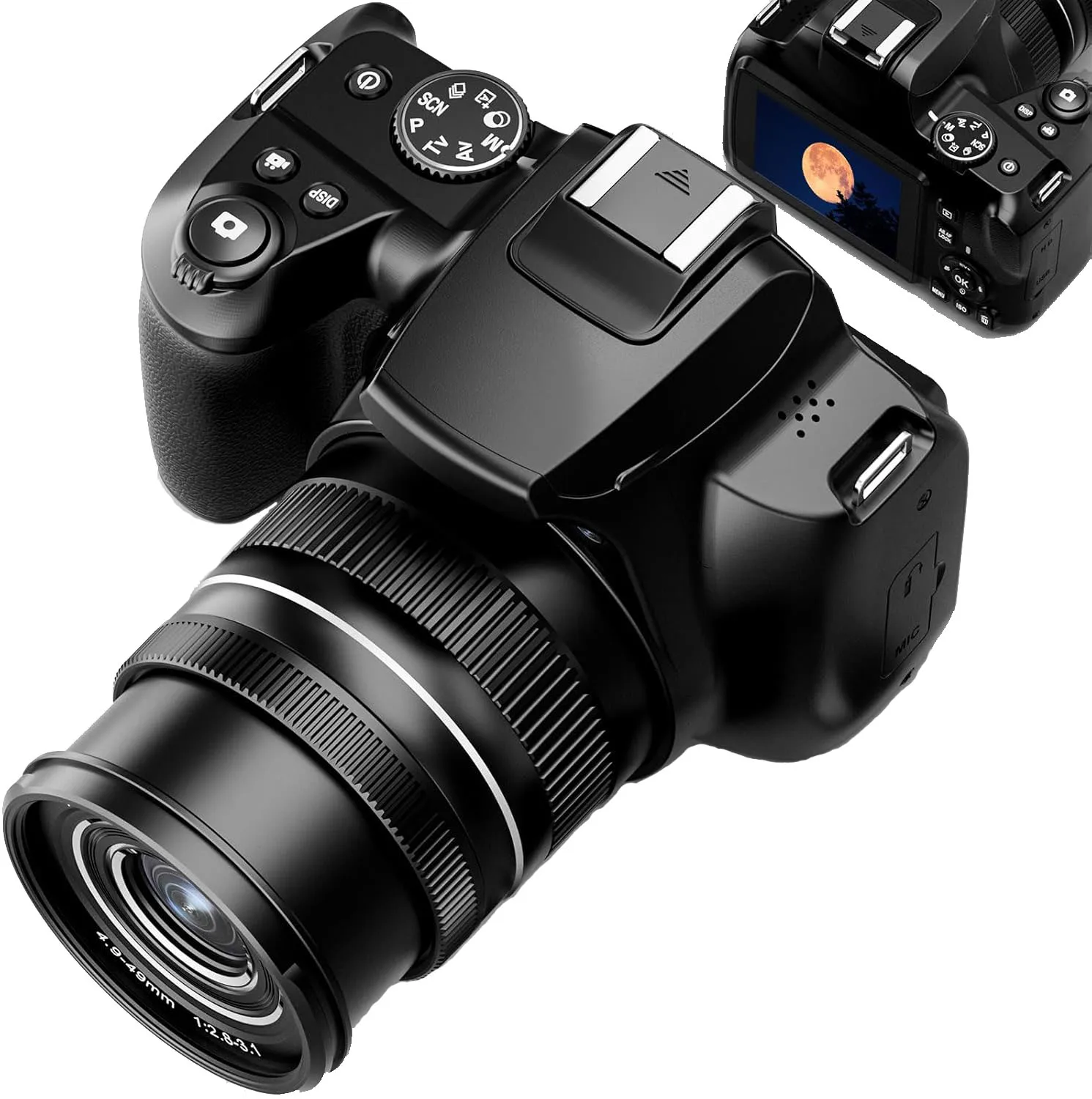 

WiFi & HDMI Output 64MP Digital Cameras 10X Optical Video Camera Photography Vlogging Camera for YouTube