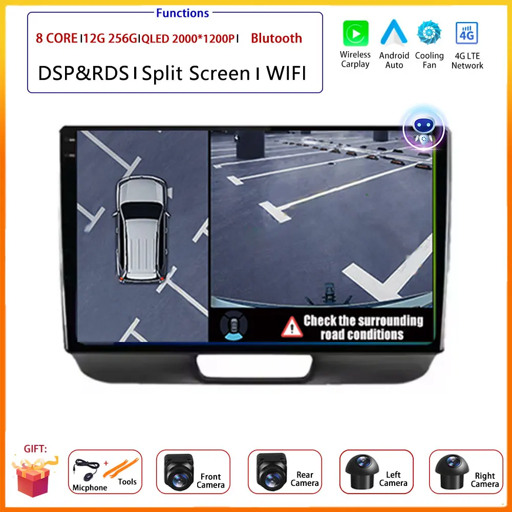 CarPlay Android Auto for Honda N-Box 2011-2017 9 QLED 4G GPS